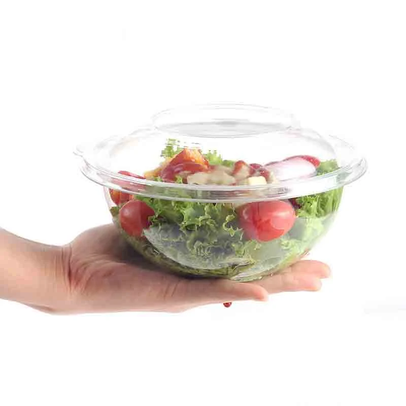 Envase de plástico transparente desechable a medida Embalaje de verduras Clamshell Bandeja de frutas Caja de ensaladas para mascotas