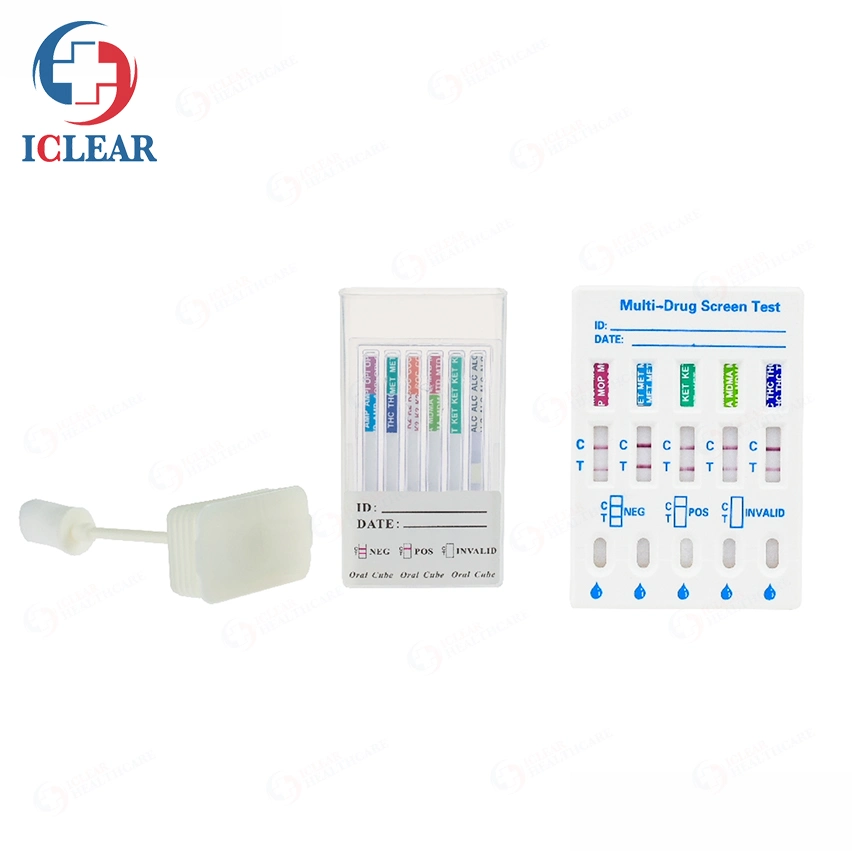 CE 10-in-1 Saliva and Urine Multi-Drug Test Panel Thc Coc Doa Drug of Abuse Rapid Test Kit