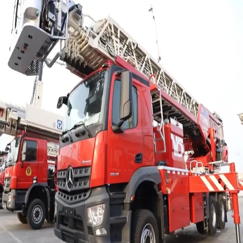 53m Hydraulic Ladder Yt53m1 Water Tank Fire Truck Aerial Diesel