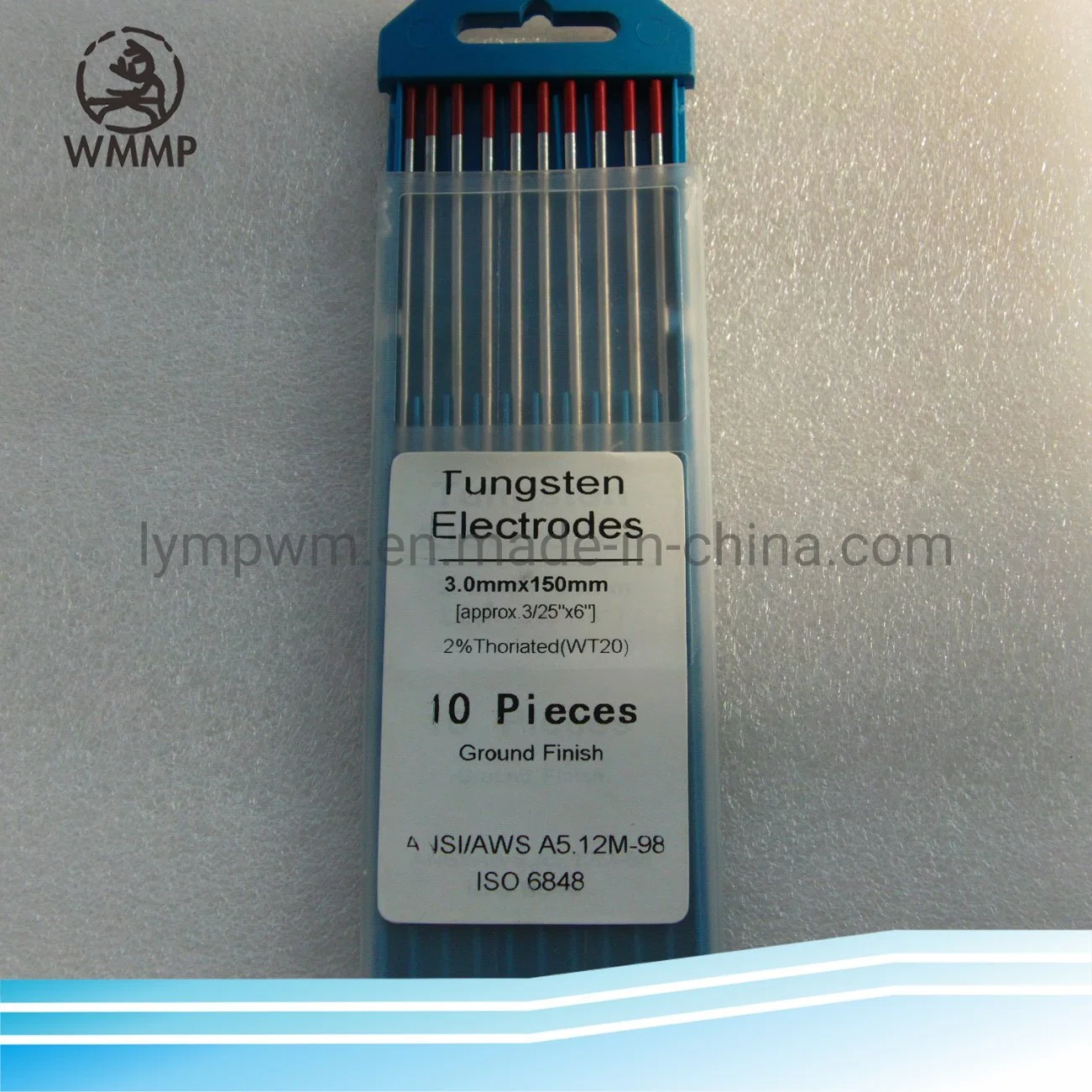 Electrodos de varilla de tungsteno Wl10 electrodos de Lantano-tungsteno negros Dia1,0mm