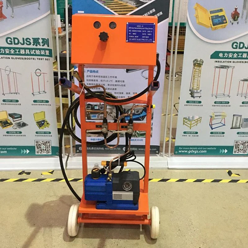 HVHIPOT GDQC-16 Gas SF6 Vacuumizing móvil y dispositivo de llenado de los disyuntores de porcelana 35kV