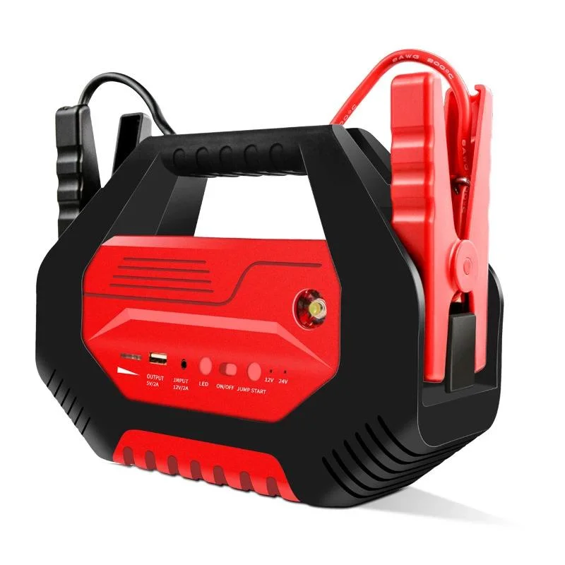 12V 24V Car Jumper Starter Pack for Truck Vehicles Tractor Excavato, Built-in USB/DC Power Outlet