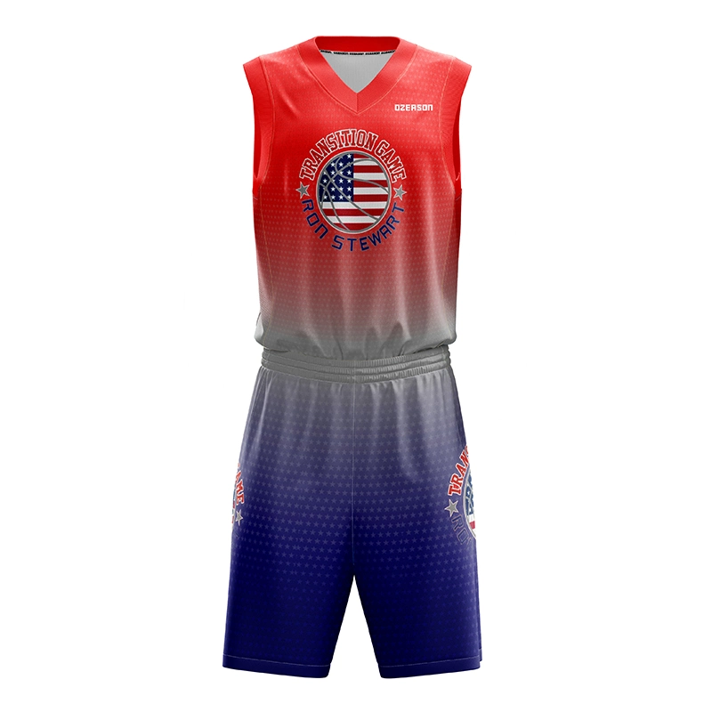 Unique Designs Sublimation Blank School Team Mesh Basketball Shorts Jersey Uniform Set