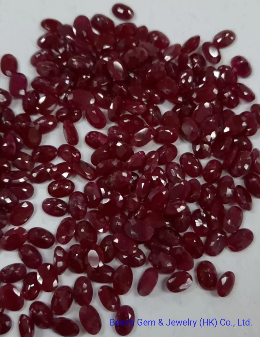 Natural Ruby Oval 3X4 4X6mm Gemstone for Jewelry Making