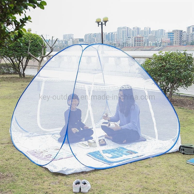 Outdoor Indoor Falten Moskito Insekten Zelte Netz für Bett Moskito Netz mit Steh Moskitonetz &amp; Bettdach