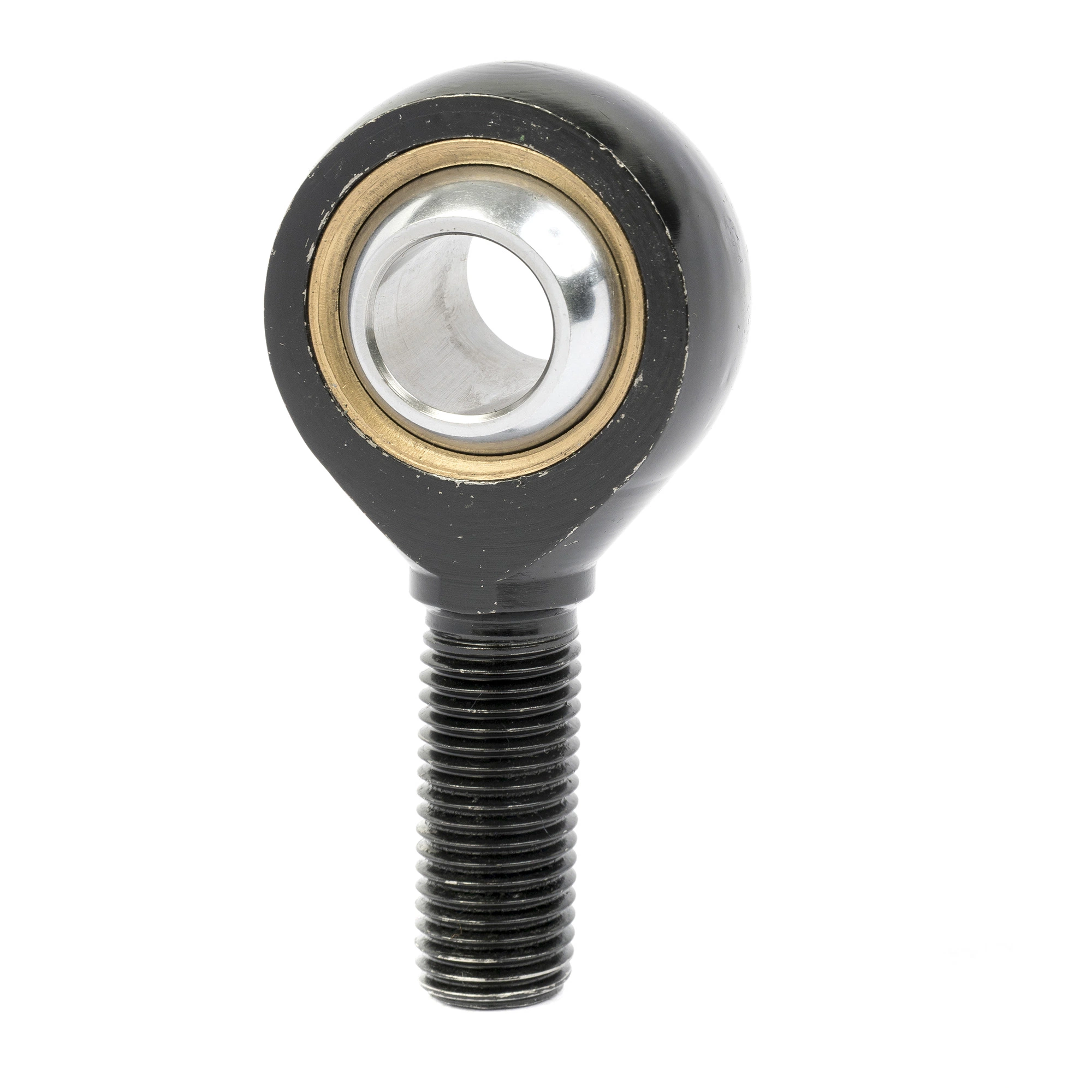 Rod End Lubricated PTFE with Black Finished Main Body and Bearing Steel Eye Ball