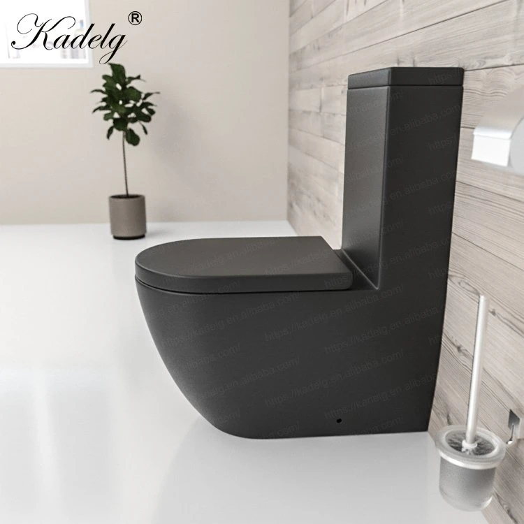 Bath Shower Watermark Toilet Matte Black Ceramic Twyford Toilet