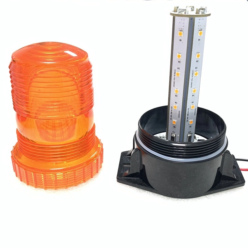 Crek 10-60V Warehouse Forklift Amber Strobe Flashing Emergency LED Beacon Warning Light