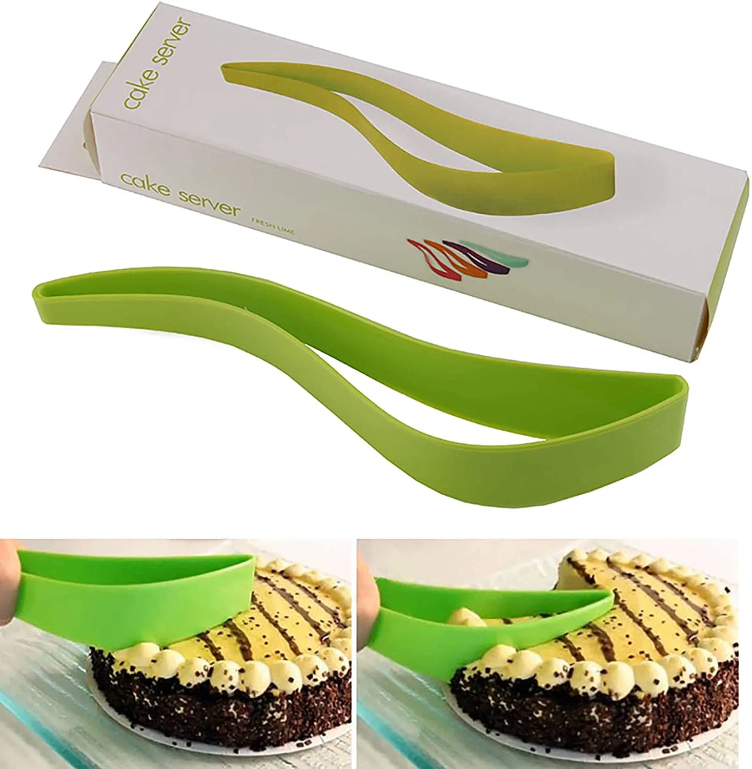 Creative gâteau de la lame de coupe en plastique de répartiteur de l'outil de cuisson pour gâteaux et pâtisseries circulaire