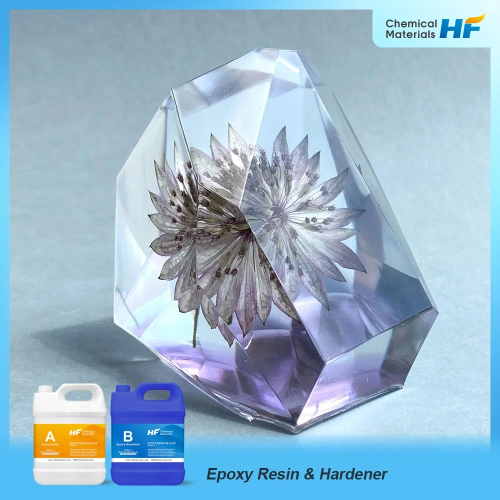 Hot Sale Food Grade FDA Approved High Transparency Do It Yourself Super Clear Casting for Flower Making Epoxy Resin with Hardener