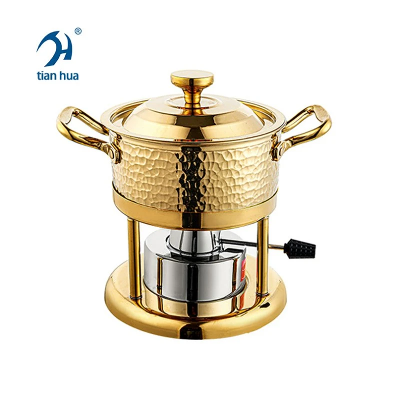 Stainless Steel Inflatable Gas Stove Outdoor Small Hot Pot Kitchen Appliance