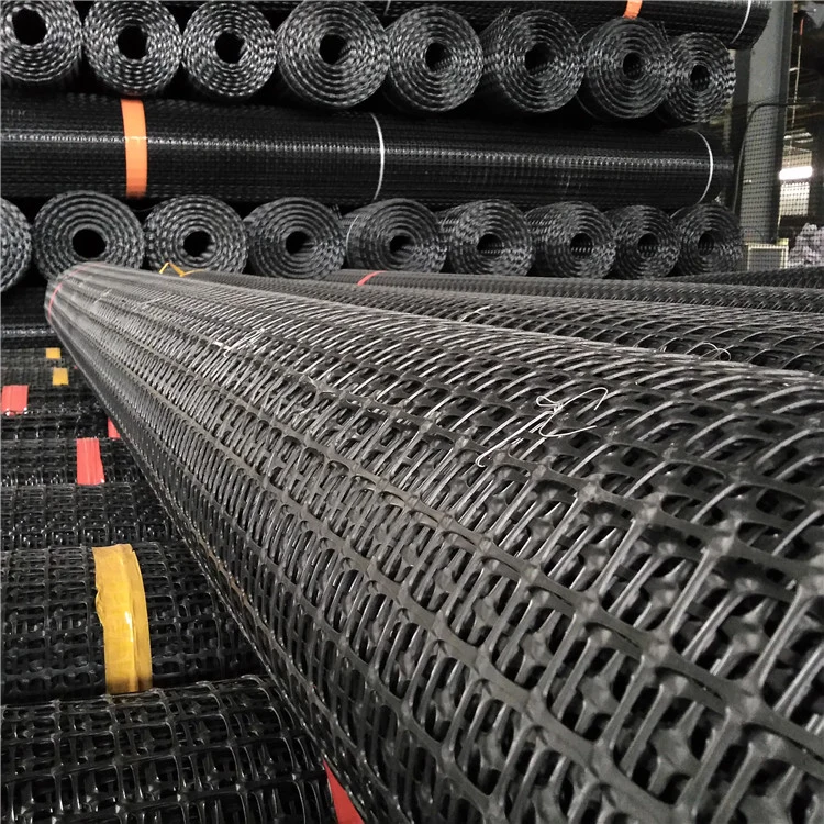 الجهة المصنعة تثبيت التربة 150 كيلونيوتن Biaxial Polyester Geogrid