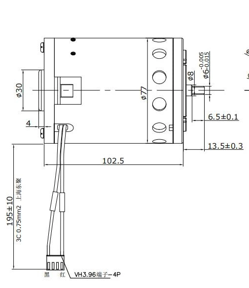 Customized Electronic Motor DC PMDC Tensão Alta 115-240V potente de alta eficiência qualidade estável