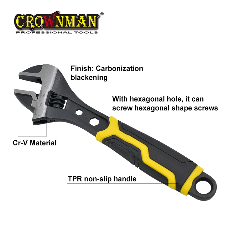 Crownman Maintenance Tool, 8"/10"/12" CRV Material Adjustable Wrench