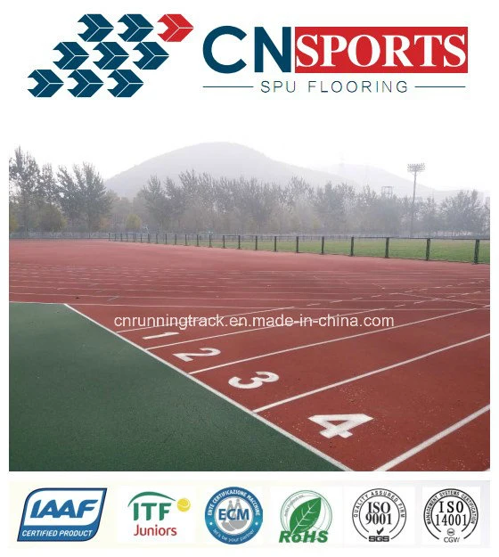 Rubber Running Track Prefabricated Athletic Track Flooring Material