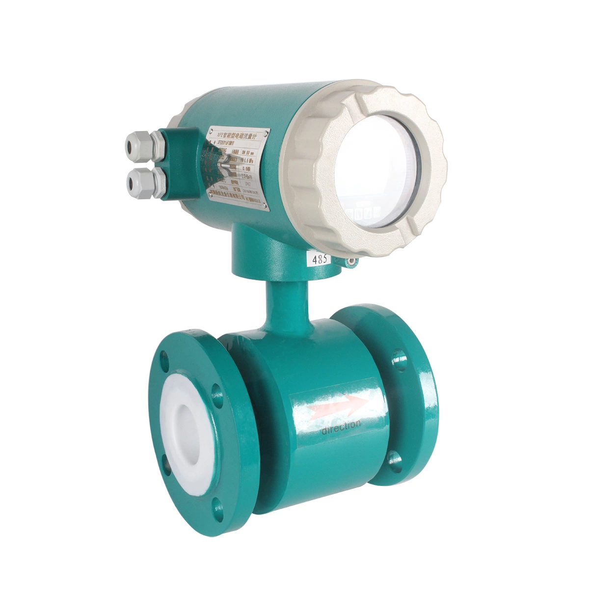 Digital Water Flowmeter Electromagnetic Flowmeter with PFA Liner Electromagnetic Flow Meter 10"