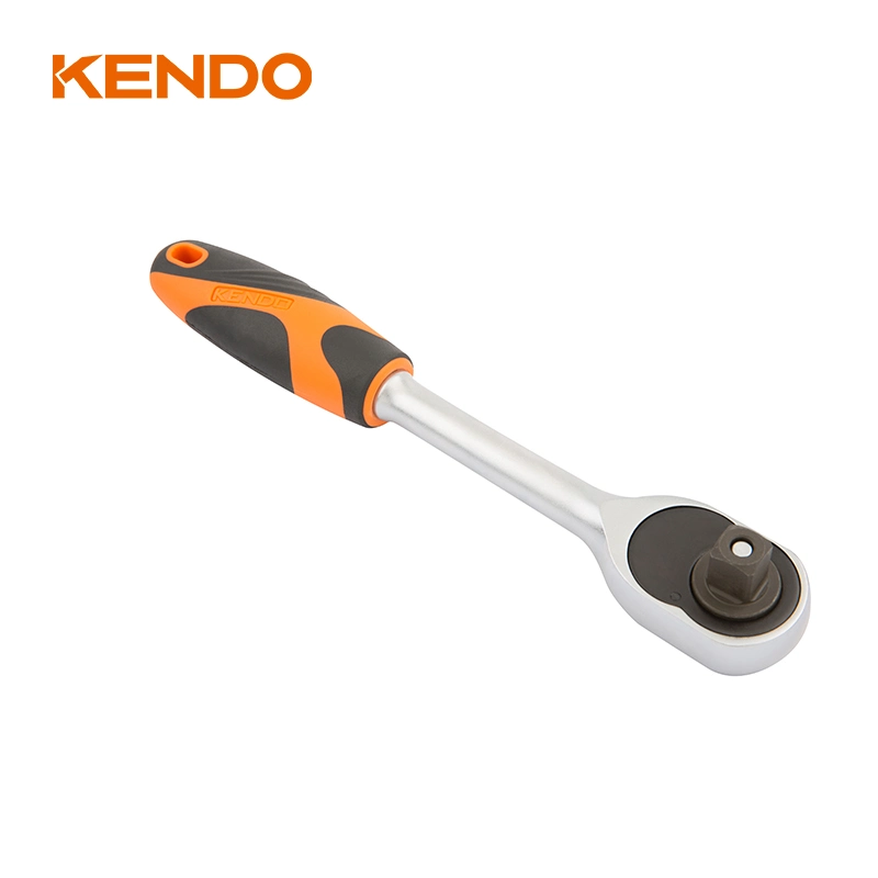 Kendo Nuevo Diseño Cr-V 1/2" Dr Ratchet Mango mano de carraca Llaves de vaso de herramienta