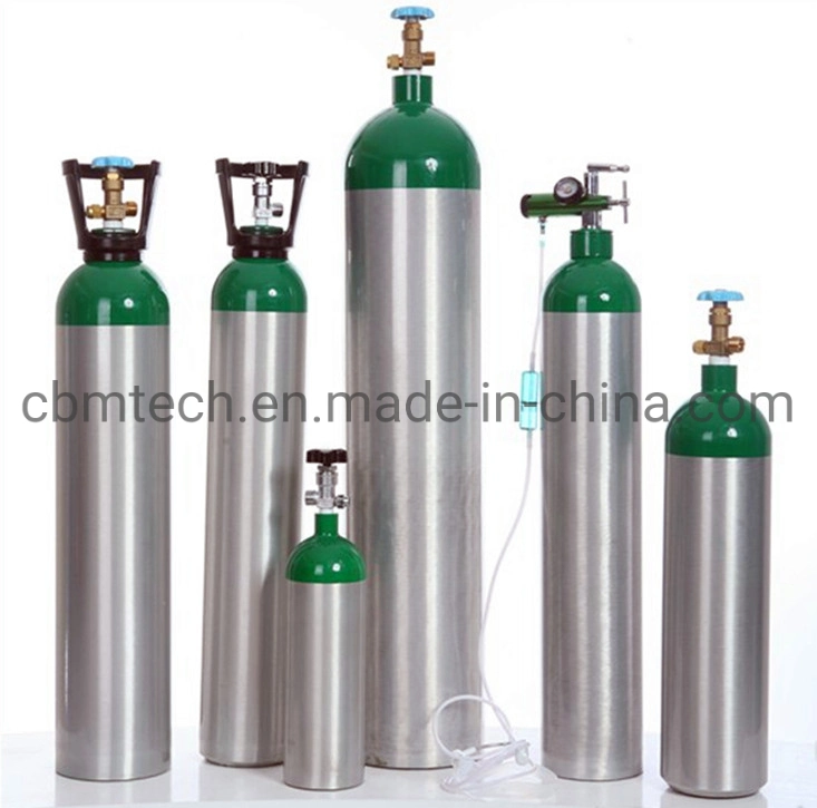 Medical Pin Index Aluminum Oxygen Cylinders 2L, Customized