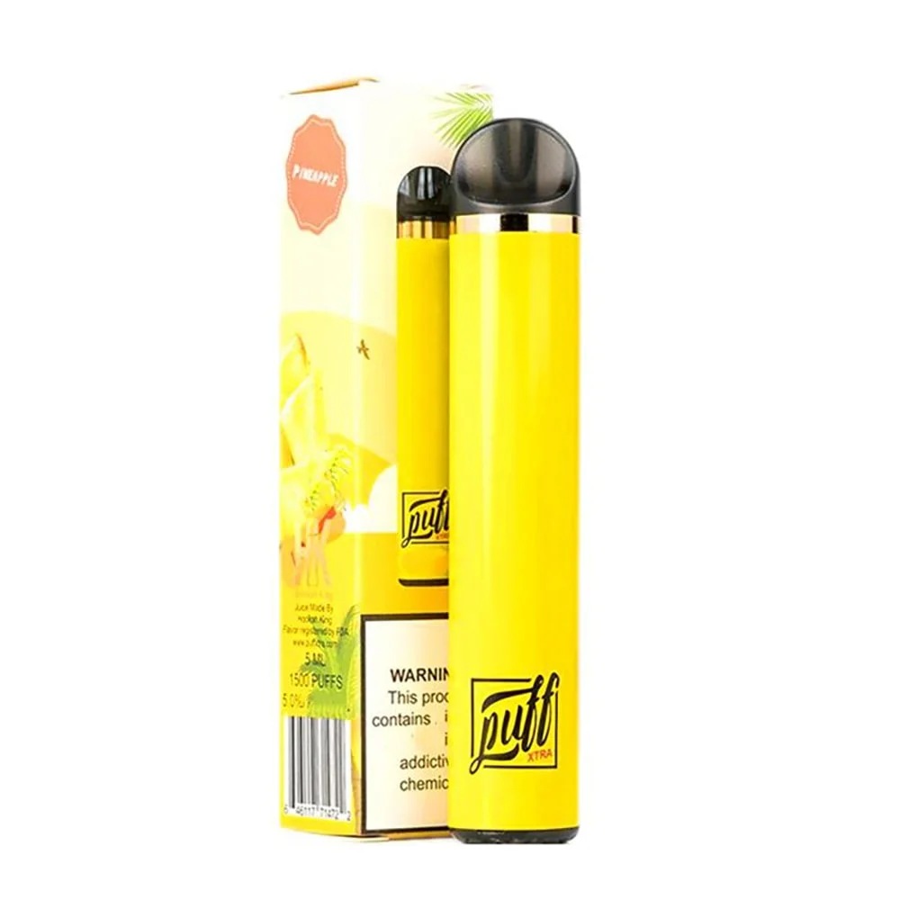 Made in China Wholesale/Supplier Disposable/Chargeable Vape Strawberry Banana 1500puffs Puff Xtra