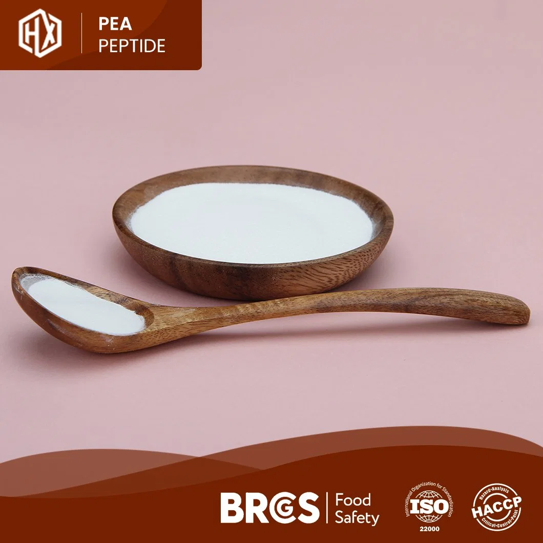 Haoxiang High Purity Water Soluble Small Molecule Pea Peptide Food Grade Peabean Powder Supplement High Purity Peabean Peptide Powder in Immune Anti-Fatigue