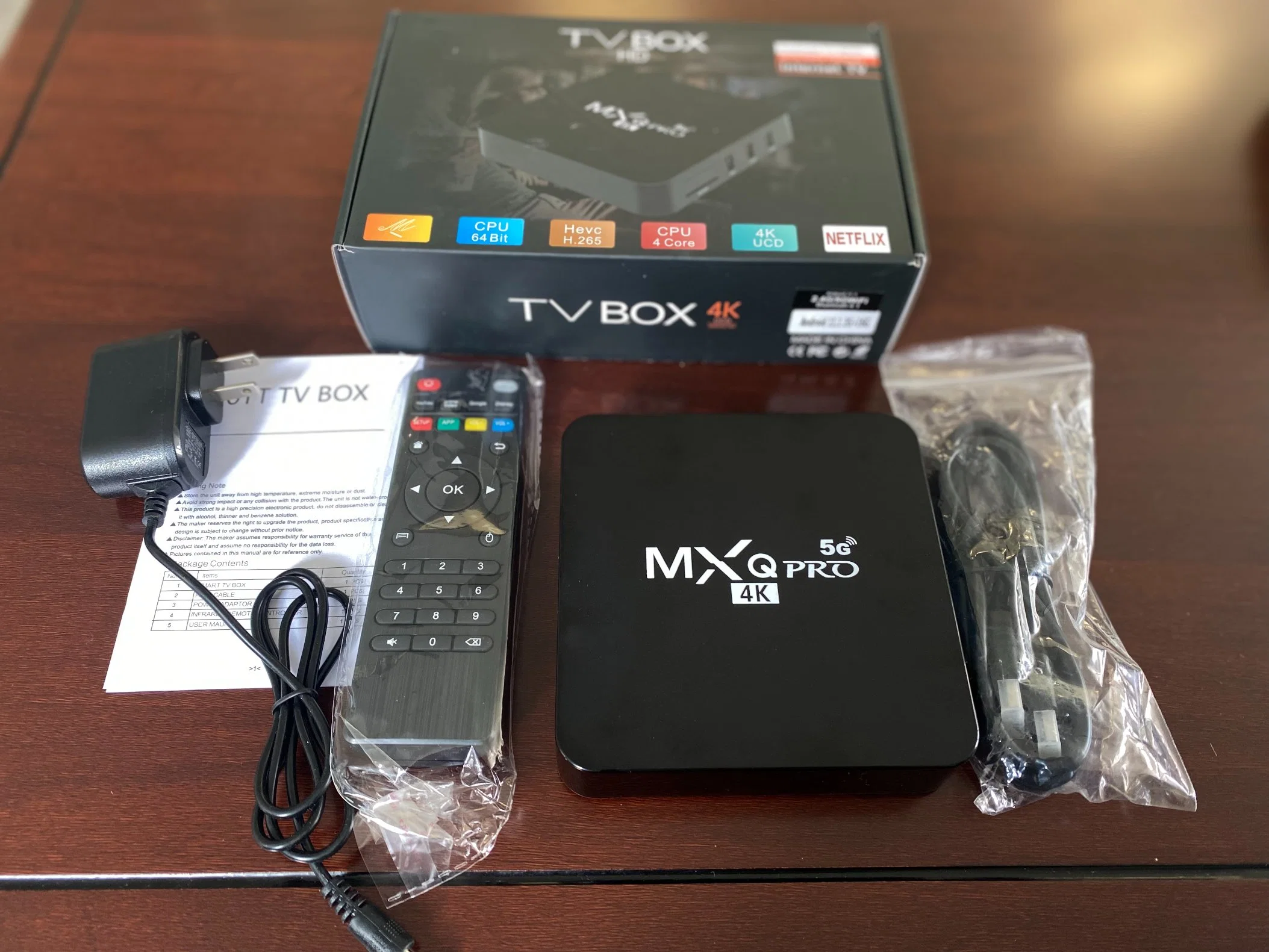 Caixa de TV Smart Android TV Digital com Set-top Box mais recente Mxq PRO 4K 4G 32 GB 5 g 128 GB Android 11 4K Smart Video/Media Player