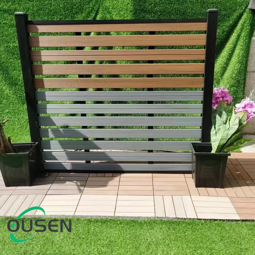 Eco-Friendly Outdoor Garden Waterproof Fireproof Fencing Easy Install Privacy Wood Composite Decking Boards WPC Fence Panels