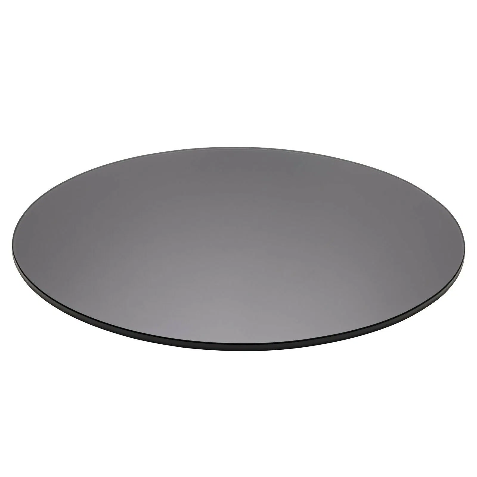 Tempered Grey Glass Round Tabletop Replaced Cover Dining Coffee Table Protector