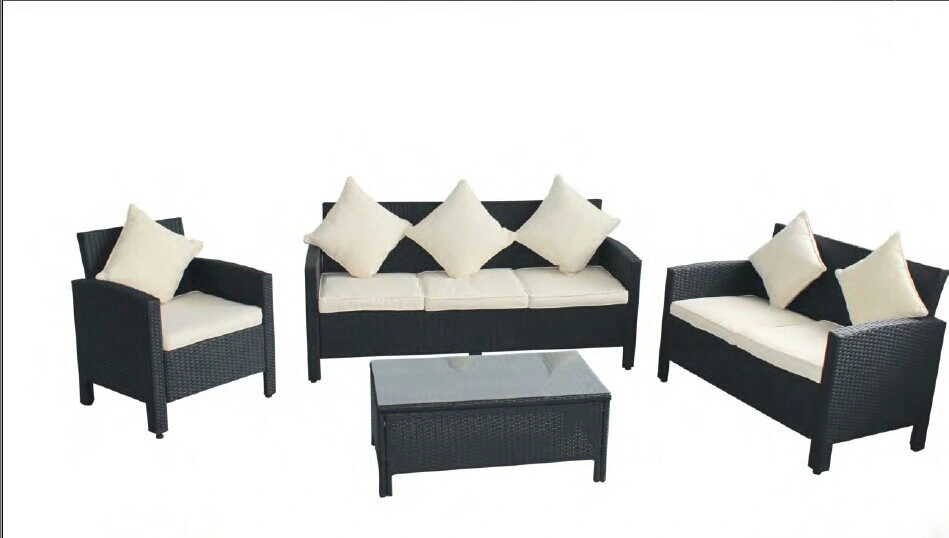 4PCS Resin Woven Outdoor Furniture Set