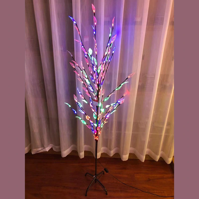 Hojas multicolores Decora Doble lámpara de árbol de luz Flash para GC-Lt-0060