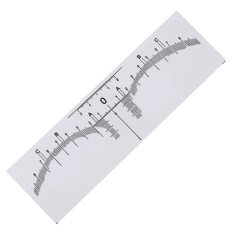 Горячая продажа одноразовых брови линейки наклейку постоянный макияж Microblading измерьте инструмент для подравнивания бровей Tattoo Design
