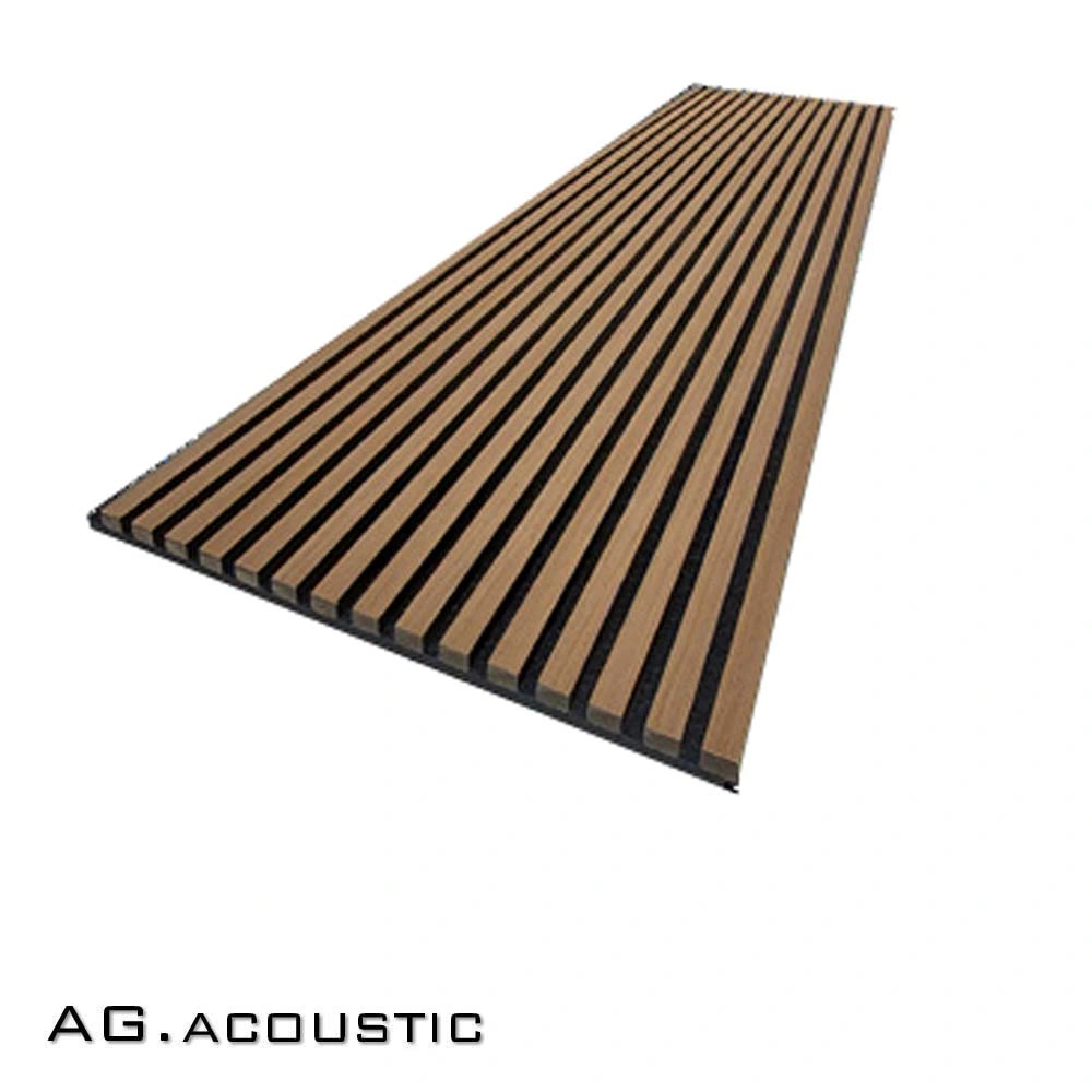 AG. Acoustic Interior Decorative Wall Panel Slat Pet MDF Board for Meeting Room