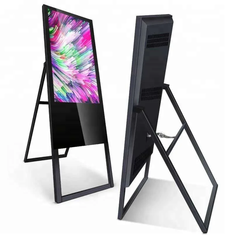 65-Inch 4K Foldable Portable LCD Digital Poster Advertising Players