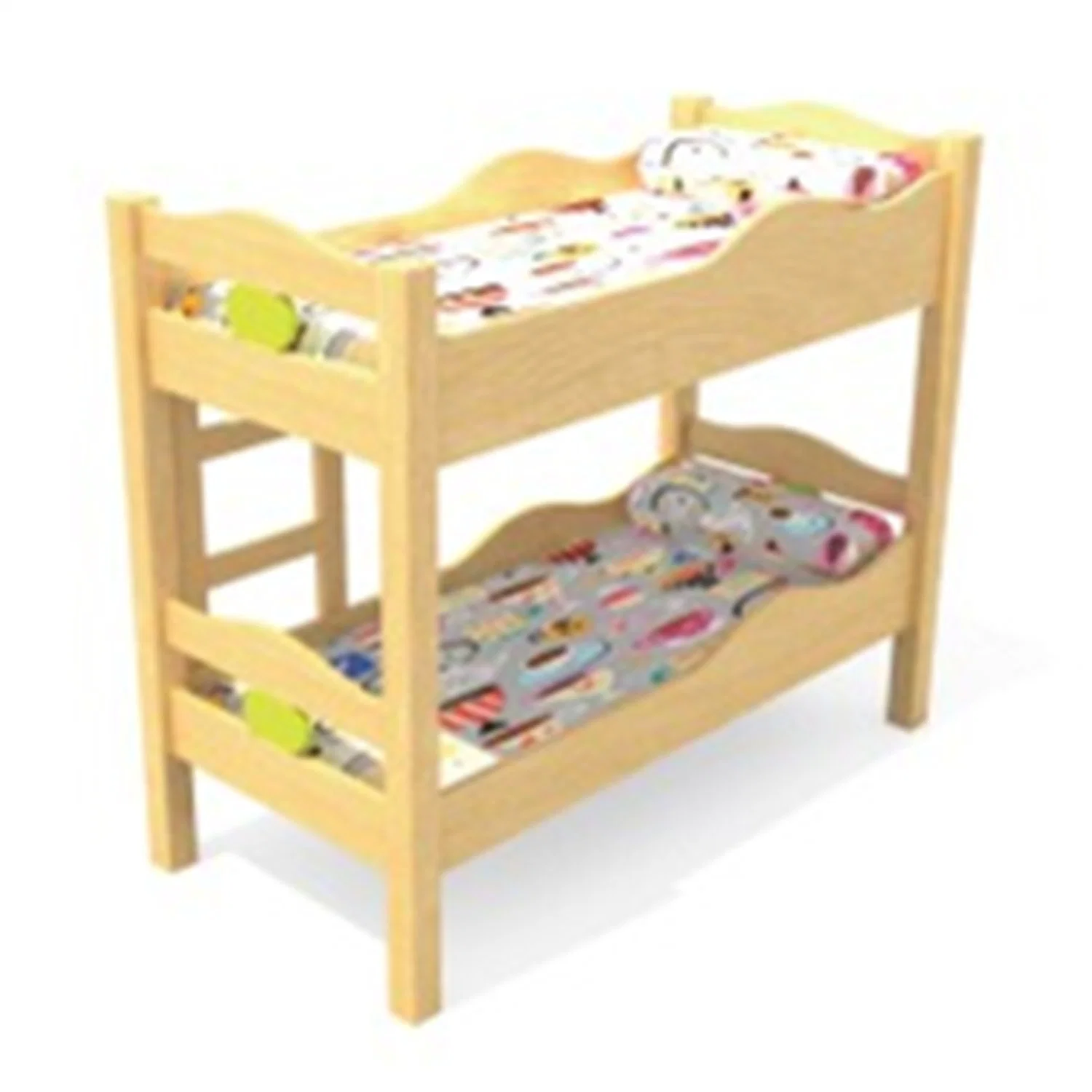 Kindergarten Kids Solid Wood Single Bed School Children Furniture Mz61