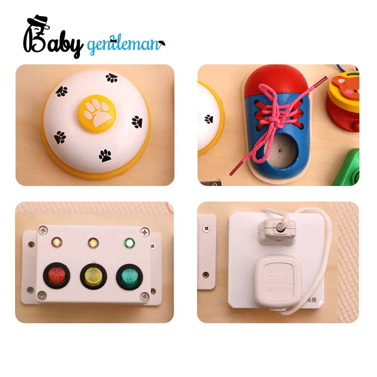 Education Busy Board Wooden Toddler Activity Board for Baby DIY Z12145D