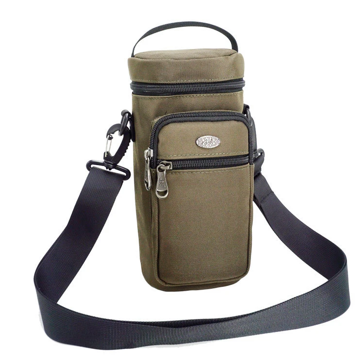 Bolsa de agua de los frascos de los deportes Bolsa de agua Molle Tactical Bolsa de agua Soporte para botellas de agua con cordón ajustable Soporte para botellas de agua de malla Esg11691