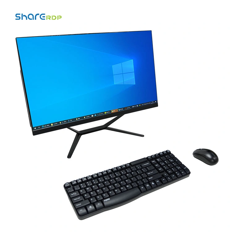 Sharerdp All-in-One Computer Desktop 23.8" FHD IPS-Grade LED Core I7 Optional Touch Screen DVD RW Webcam Powerful Office PC