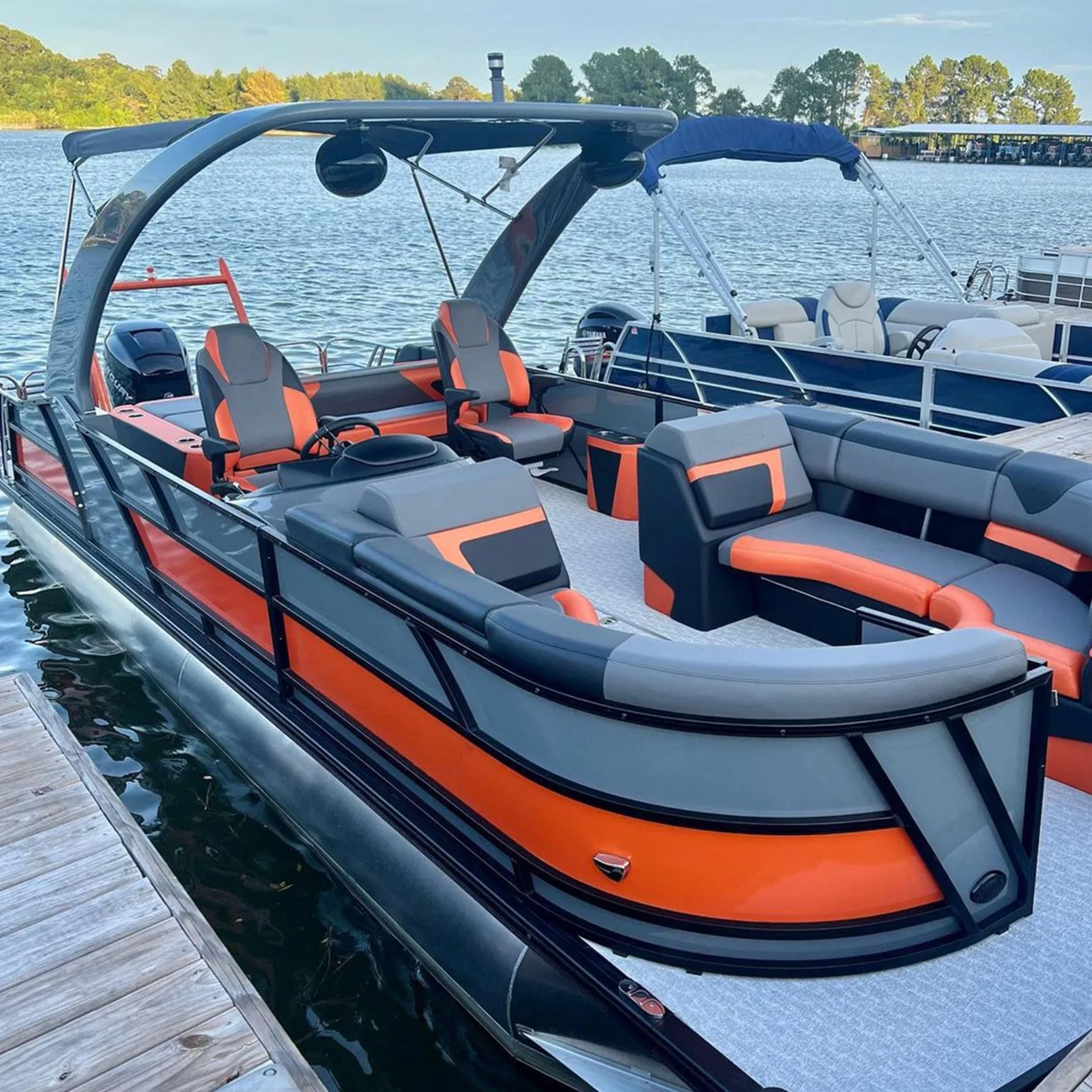 Mmelancho Nice Recreational Work Boat Family Party Fishing Pontoon Boat for Sale