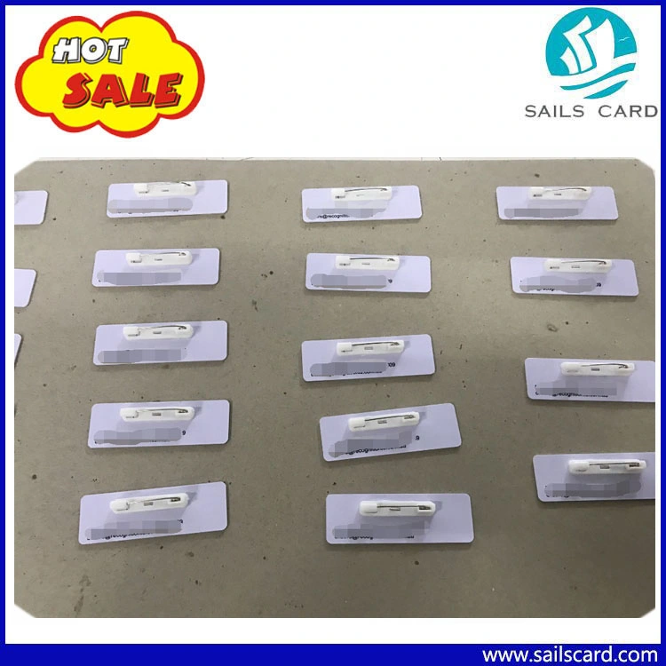 Small Plastic Name Badge with Safety Pin