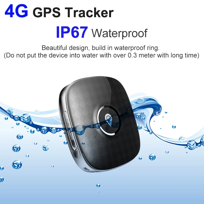 وصول جديد 4G LTE IP67 جهاز تعقب Pet GPS مقاوم للمياه مع الاستماع ميزة الجدار الجيولوجي للجرو Cat Safety Monitor PM04C