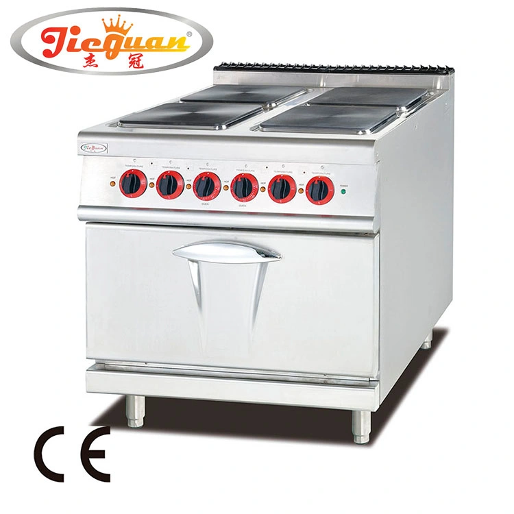 La gama eléctrica con 4 placas y horno