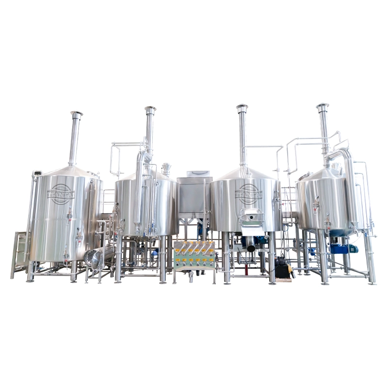 Tiantai Equipo de cerveza artesanal de alta calidad 8bbl 10bbl 15bbl 20bbl Para la producción de la planta de cerveza de Microwery 4 recipientes Brewhouse con Glycol Fermentador de refrigeración