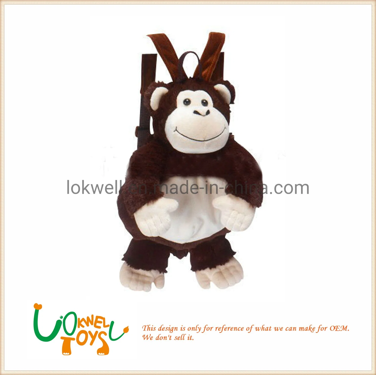 Fashion Backpack Bag Plush Toy Stuffed Animal School Bag