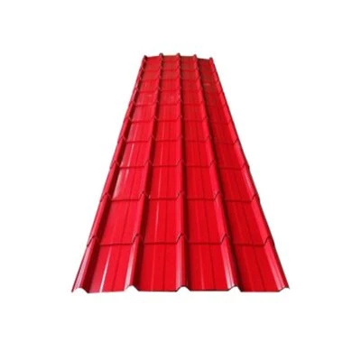 Pprepintado PPG plástico PE PVC Color recubierto Galvalume Alugalvanized Corrugated Chapa de acero para techos