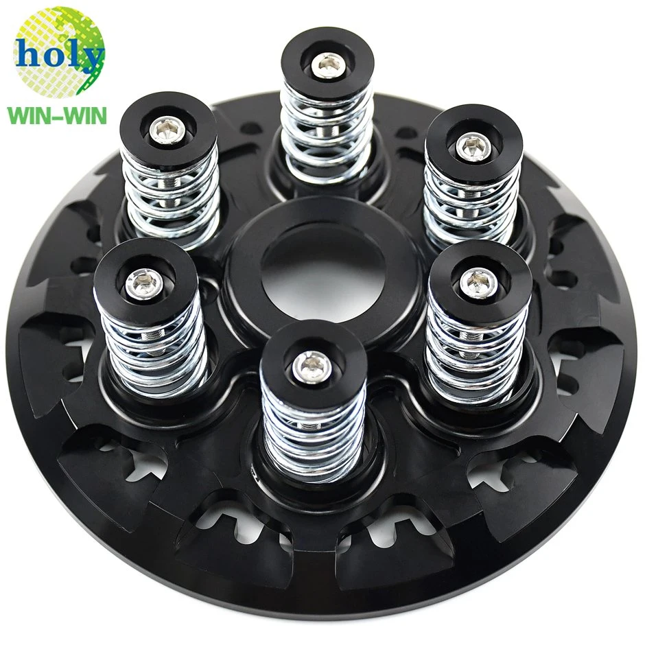 Black Motorcycle Clutch Plate Aluminum Pressure Plate with CNC Machining