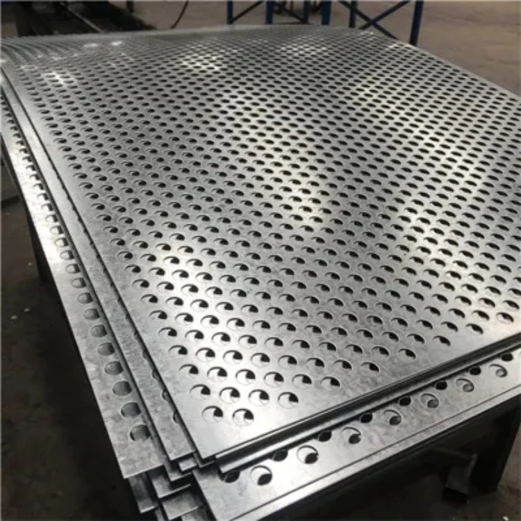 Round Hole Perforated Sheet Metal Panels Corrosion Resistance Metal