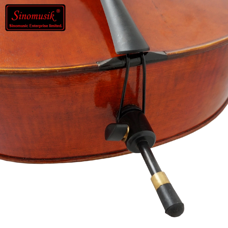 Antique Red Brown Hand Painted Ebony Parts Professional Grade Cello for Sale