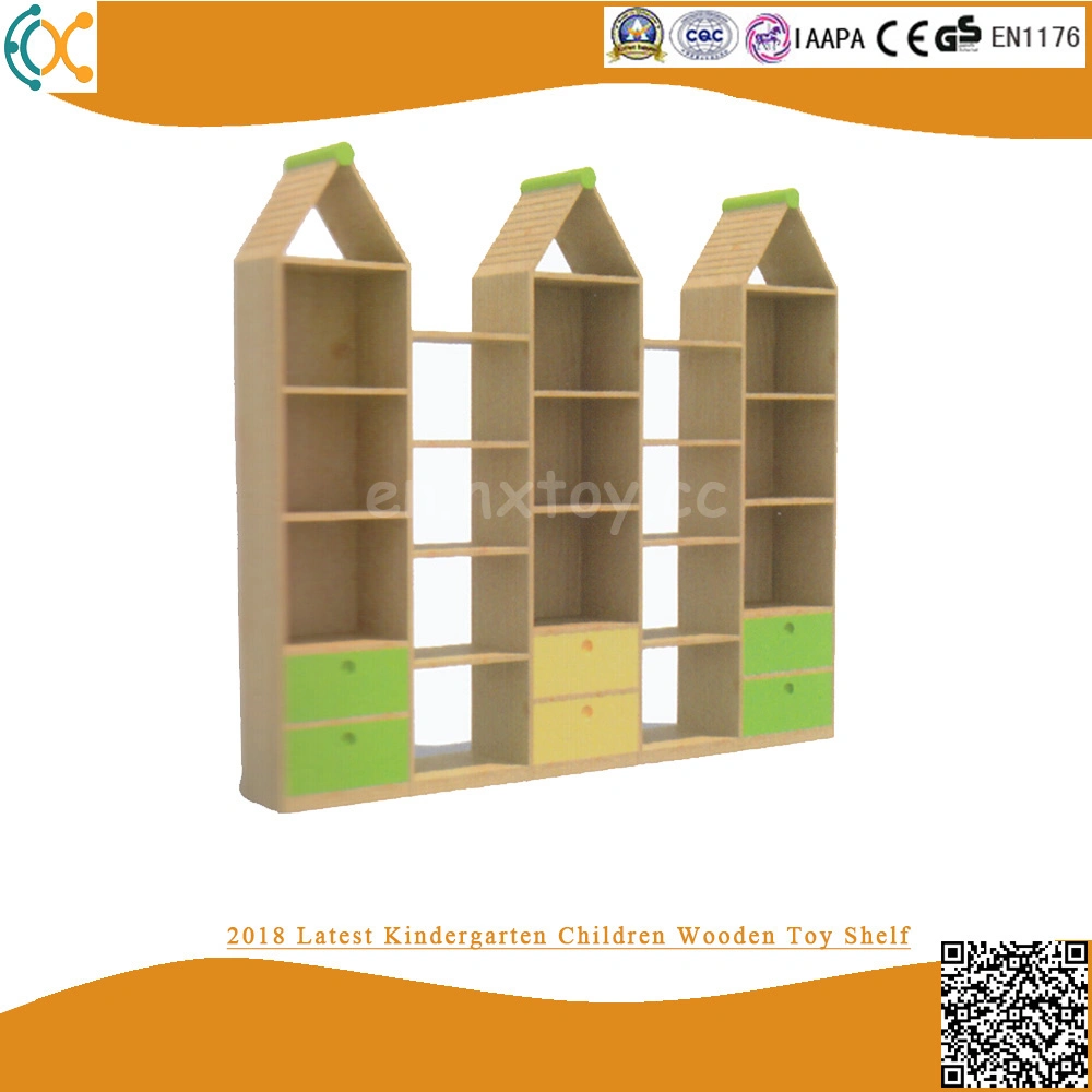 2021 Latest Preschool Wooden Toy Shelf for Children Kindergarten Furniture