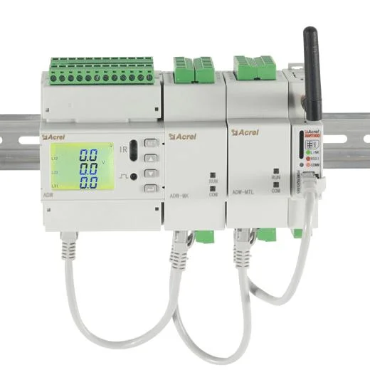 Acrel Adw210 Series 3 Phase 4 Channels استهلاك مقياس الطاقة مراقبة مقياس الطاقة اللاسلكي DIN-Rail RS485 Modbusrtu لإنترنت الأشياء