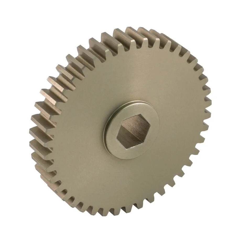 CNC Machining Carbon Steel Spur Gear for Crane and Lifting