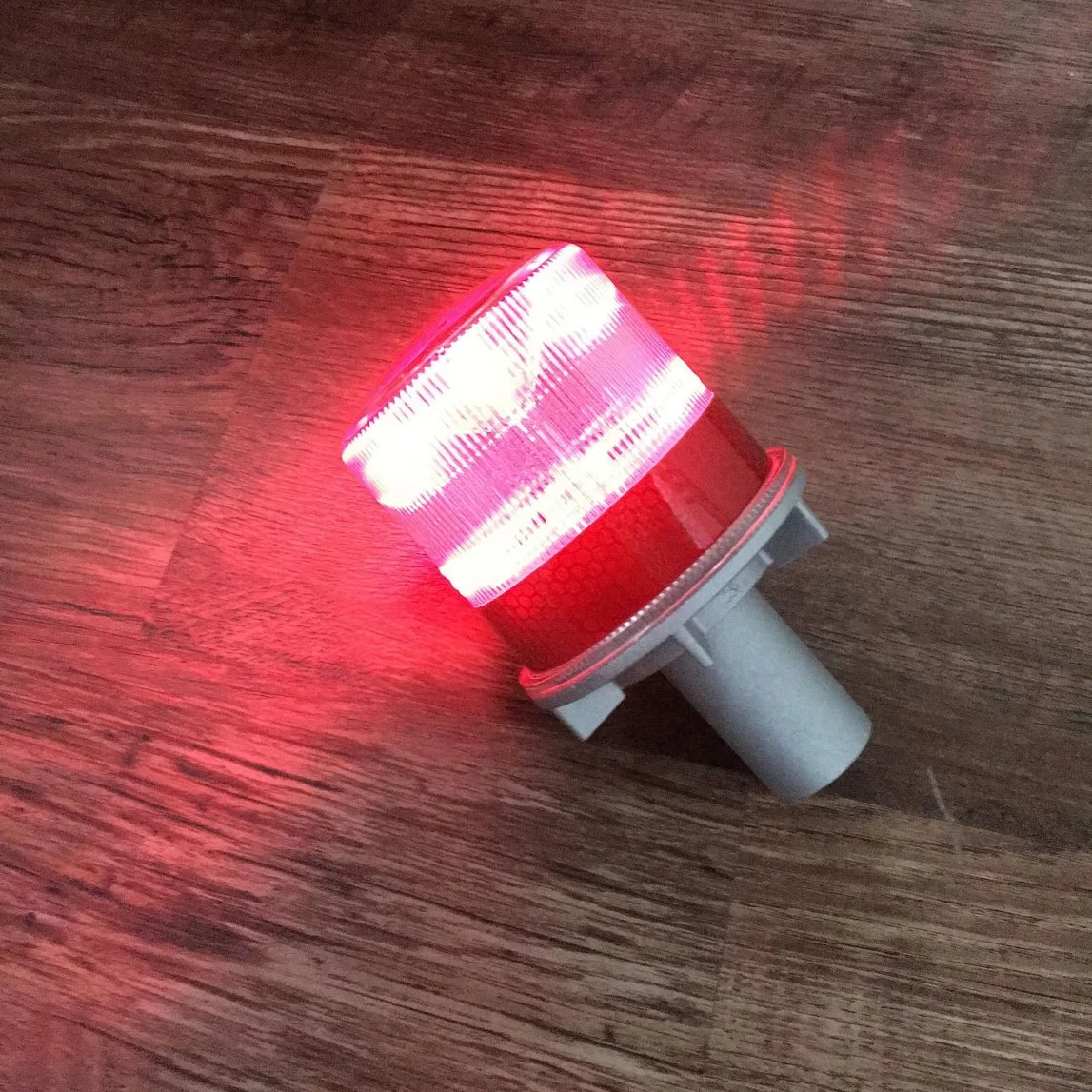 Solar Barricade Blinker Lights LED Cone Warning Light